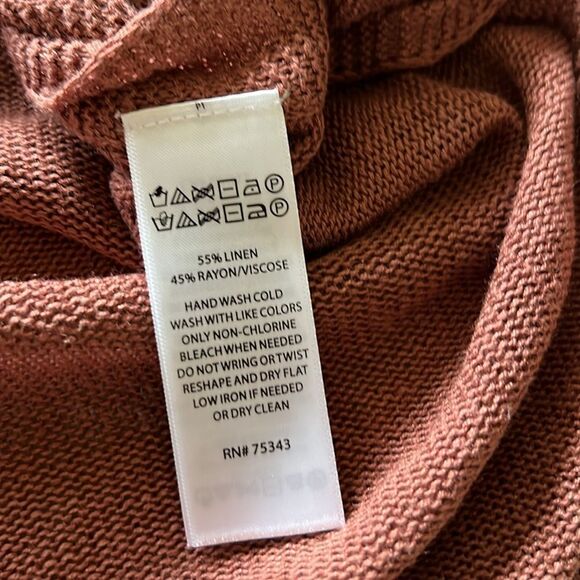 NWT Joie Linen Blend Sleeveless Knit Top with side slits Large - Picture 10 of 10